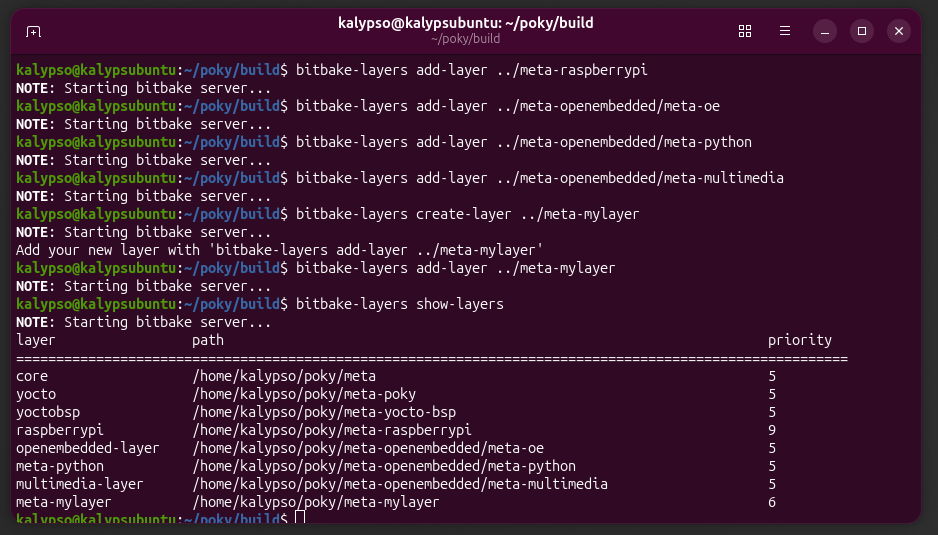 screenshot from linux's terminal showing the output of the commands listed in step three.